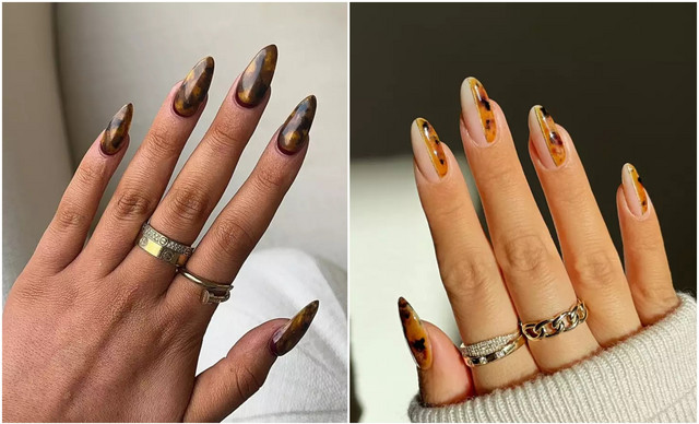 Tortoiseshell nails: Είναι η πιο κομψή εκδοχή του animal print και αυτές είναι οι προτάσεις μας