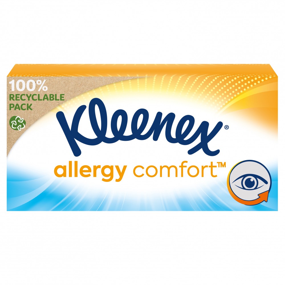 Kleenex Allergy Comfort Τα νέα χαρτομάντηλα για άμεση ανακούφιση από αλλεργίες