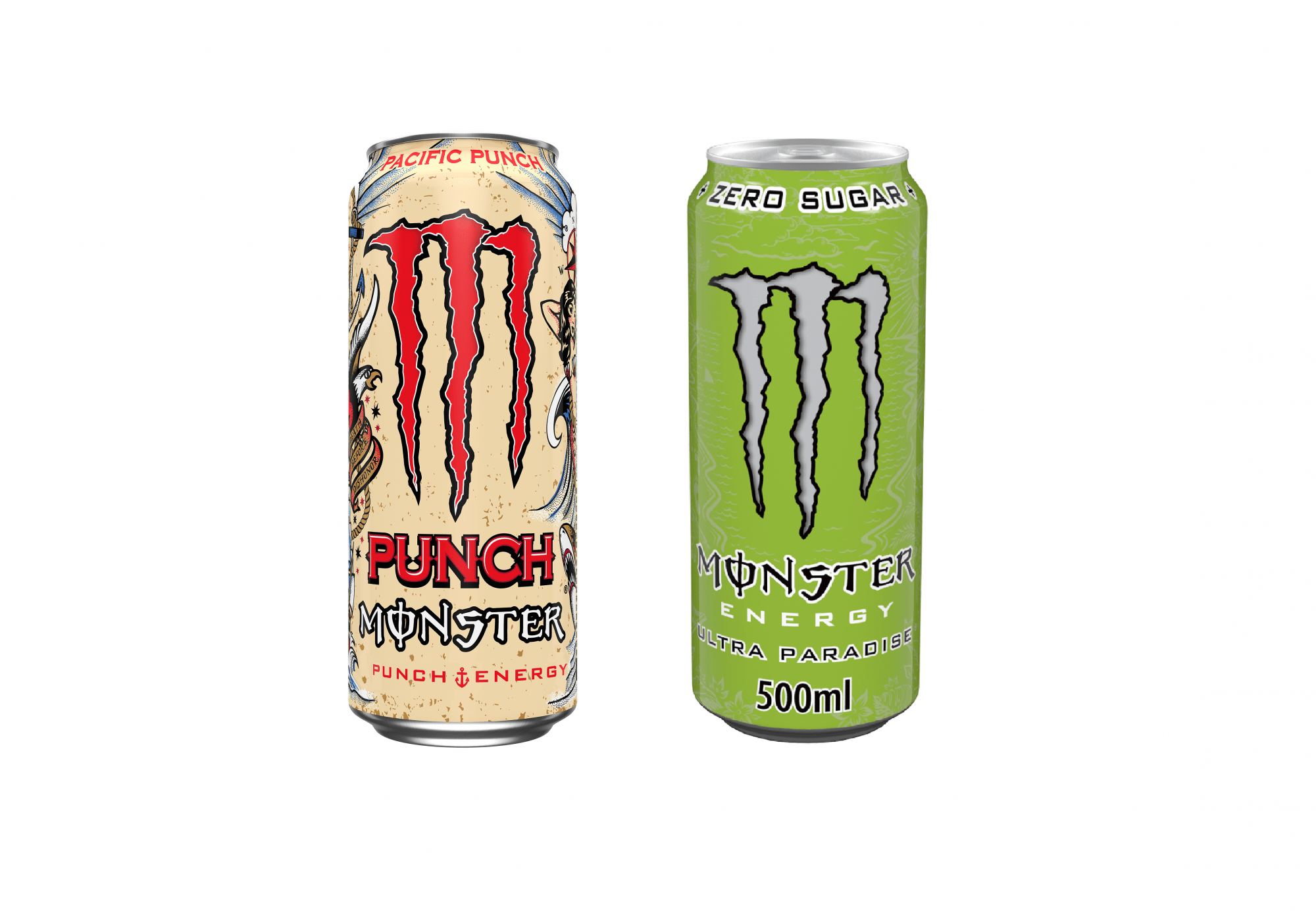 Νέες προσθήκες στη σειρά Monster Energy Drink: το Pacific Punch και το Ultra Paradise