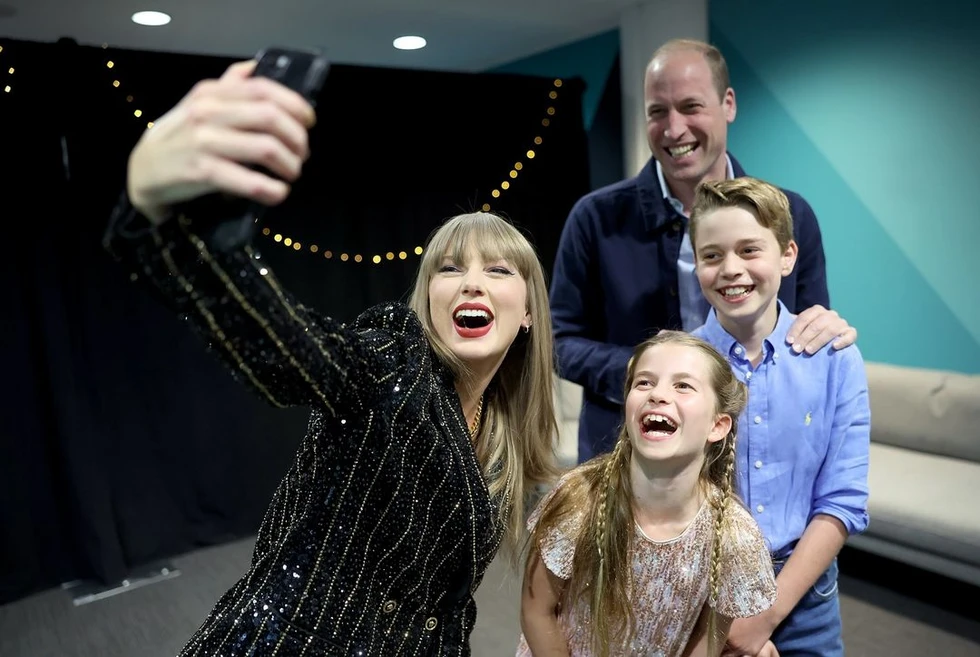 Ο πρίγκιπας Γουίλιαμ στη συναυλία της Taylor Swift μαζί με τα παιδιά του